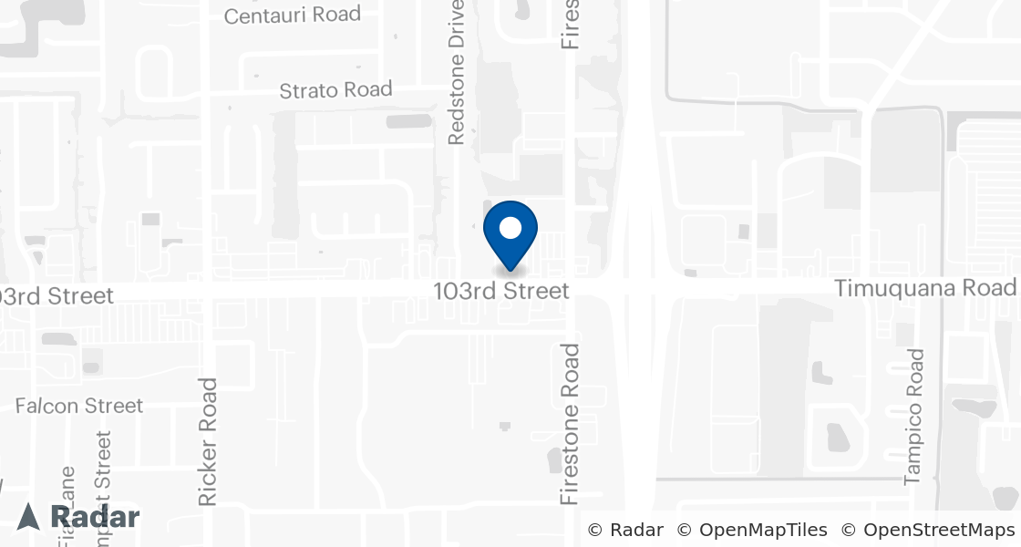 Map of Dairy Queen Location:: 7253 103rd St, Jacksonville, FL, 32210-6706